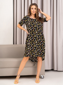 Платье мини ISSA Plus модель 14019_black Фото