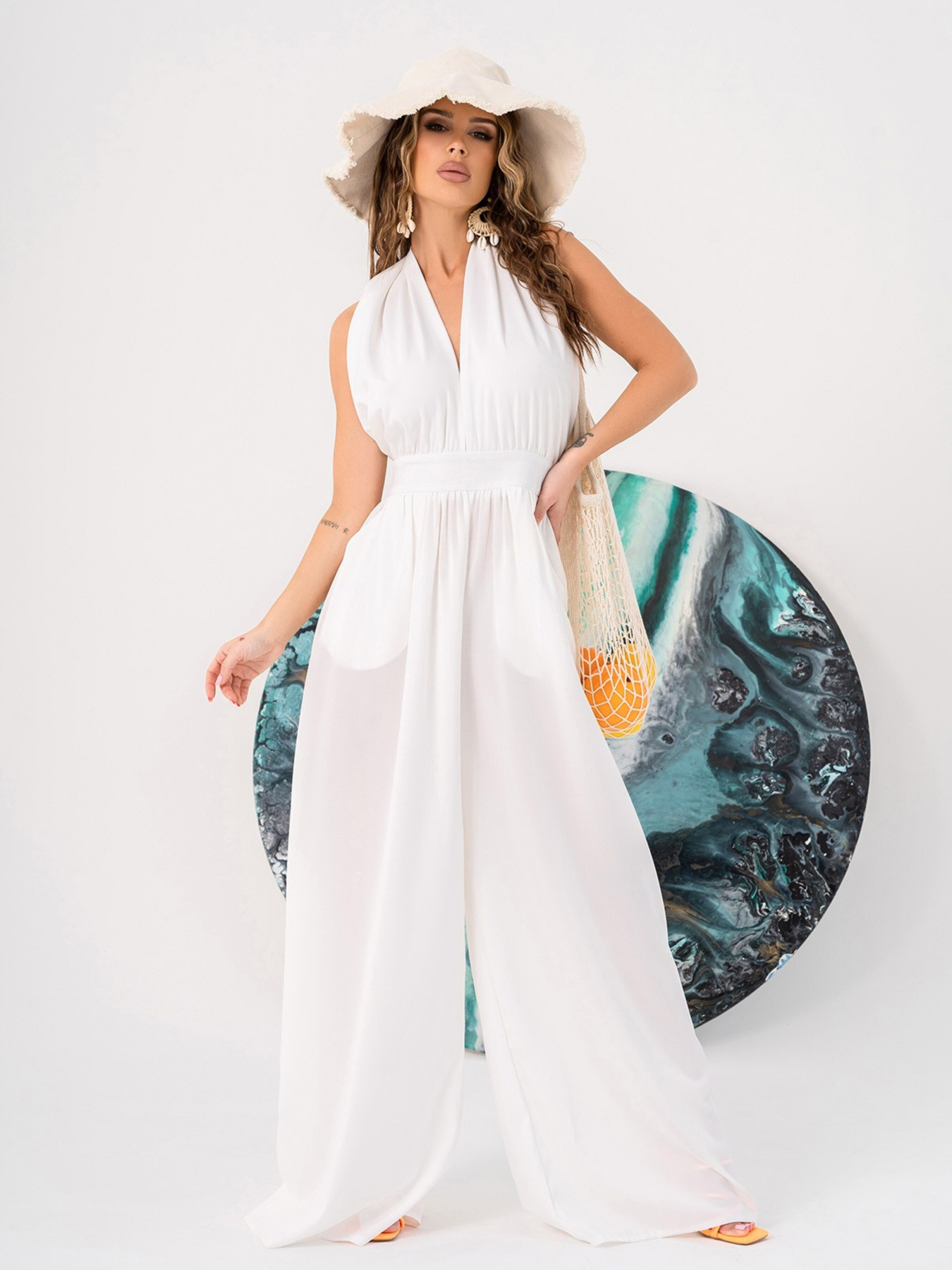 Комбінезон ISSA Plus модель 14020_white Фото