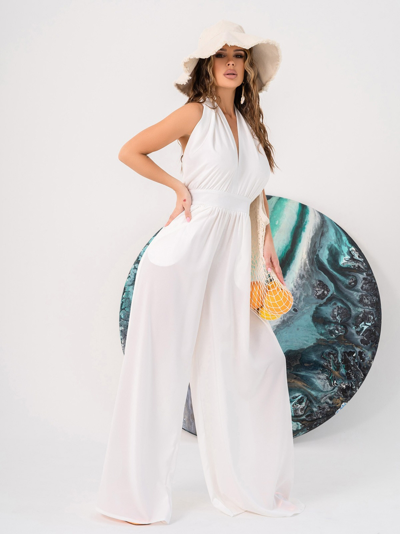 Комбінезон ISSA Plus модель 14020_white Фото