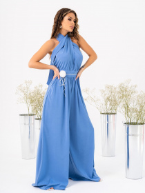 Комбинезон ISSA Plus модель 14020_blue Комбинезон ISSA Plus модель 14020_blue Фото