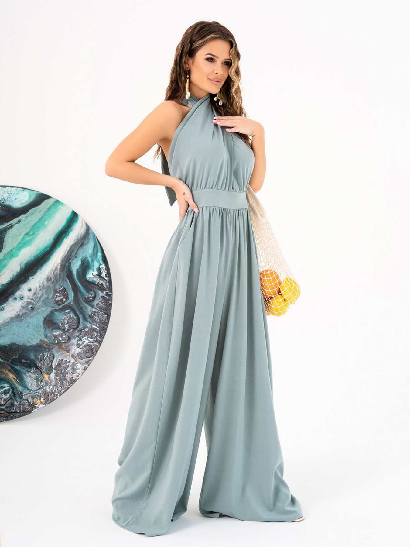 Комбінезон ISSA Plus модель 14020_olive Фото