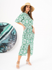 Сукня міді ISSA Plus модель 14021_green Фото