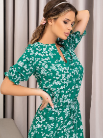 Платье мини ISSA Plus модель 14023_green Фото