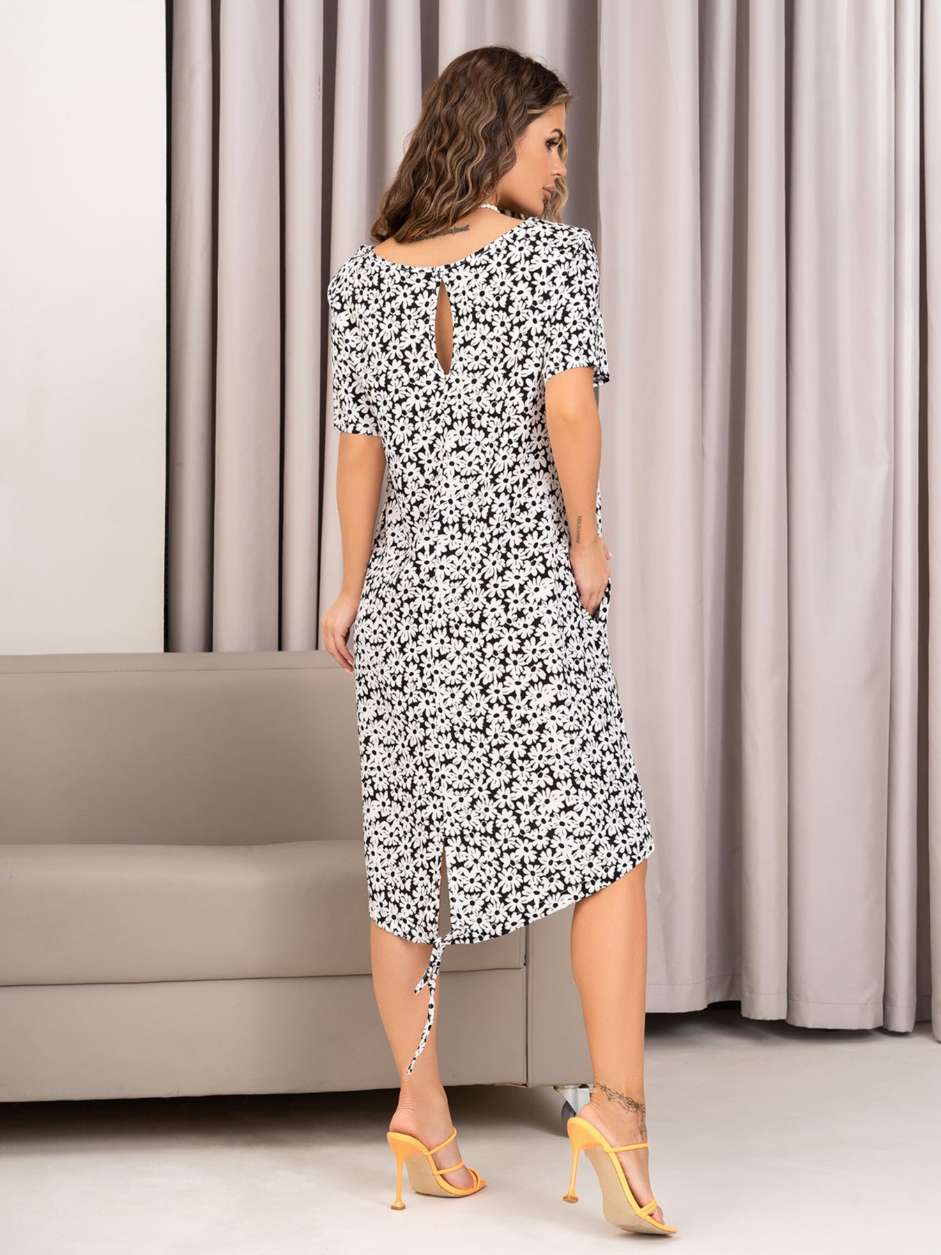 Платье мини ISSA Plus модель 14026_black Фото