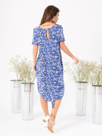 Платье миди ISSA Plus модель 14027_blue Фото