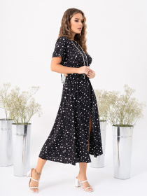 Платье миди ISSA Plus модель 14029_black Фото