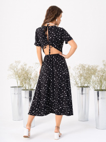 Платье миди ISSA Plus модель 14029_black Фото