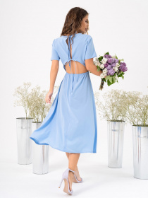 Сукня міді ISSA Plus модель 14031_blue Фото