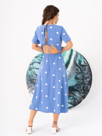 Платье миди ISSA Plus модель 14034_blue Фото