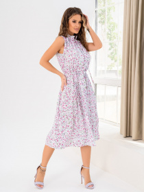 Платье миди ISSA Plus модель 14036_white Фото