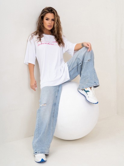 Футболка ISSA Plus модель 14038_white — фото 4 - INTERTOP