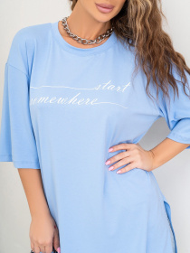 Футболка ISSA Plus модель 14038_blue Фото