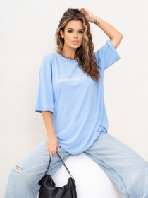 Футболка ISSA Plus модель 14038_blue Фото