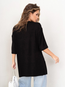 Футболка ISSA Plus модель 14038_black Футболка ISSA Plus модель 14038_black Фото