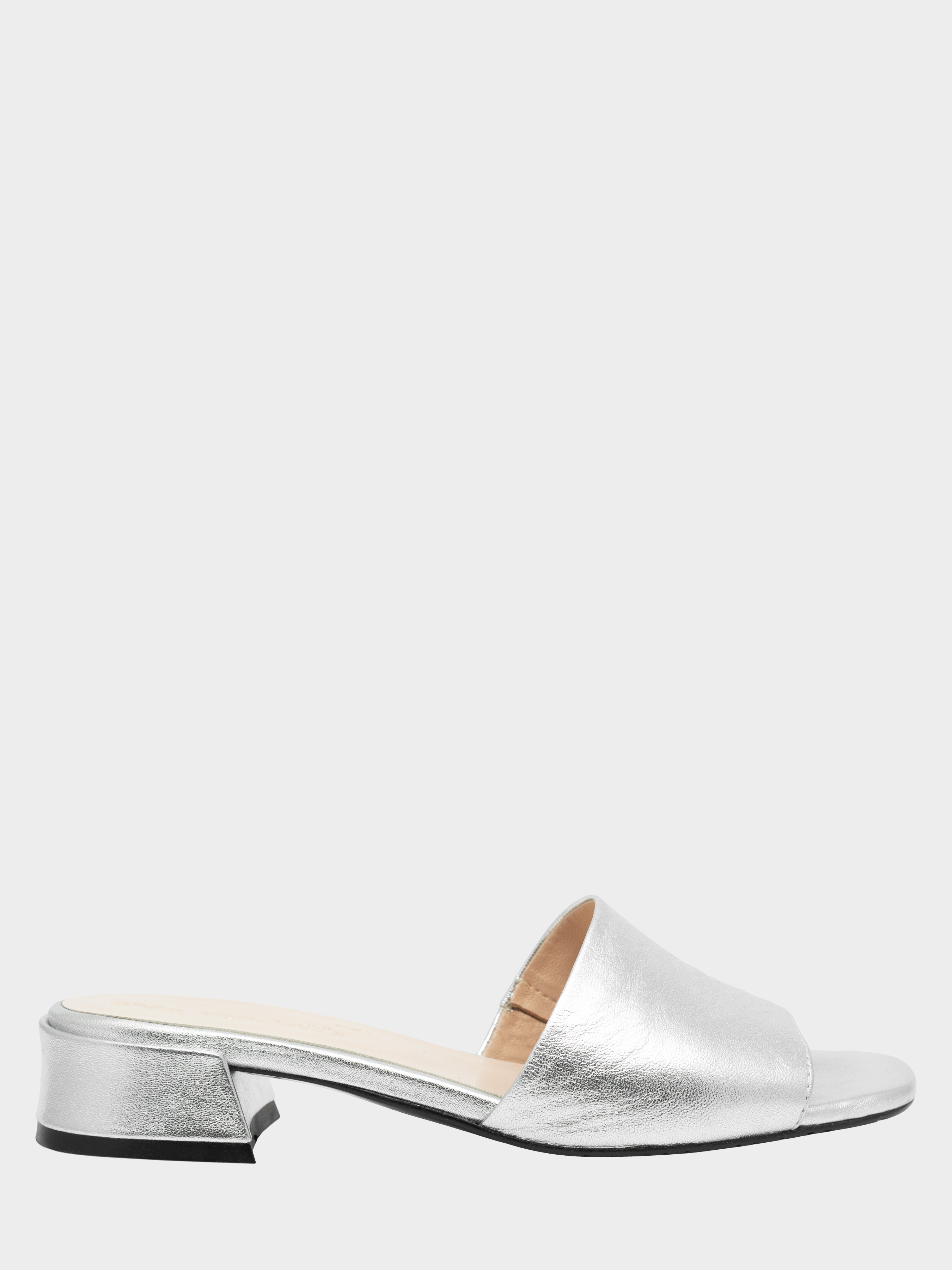 Шкіряне Жіноче Сабо Enzo Verratti  (18-4-9606-2ar) колір срібний