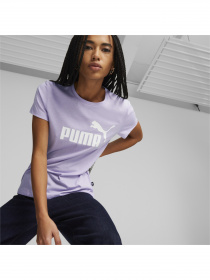 Футболка спортивная PUMA Ess Logo Heather Tee модель 586876 Фото