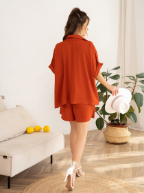 Повсякденний костюм ISSA Plus модель 13982_terracotta Фото