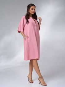 Платье миди ISSA Plus модель 14003_pink Фото