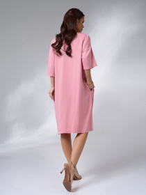Платье миди ISSA Plus модель 14003_pink Фото