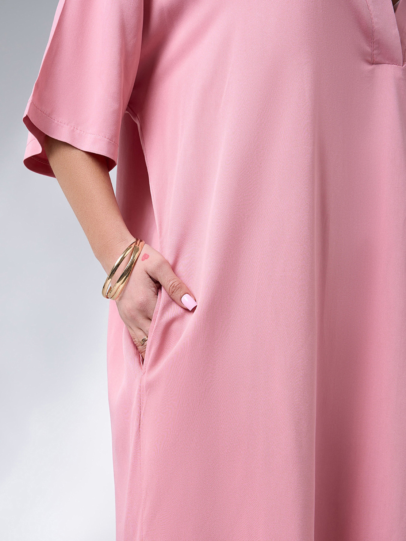 Платье миди ISSA Plus модель 14003_pink Фото