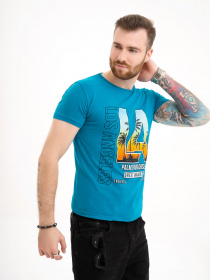 Футболка ISSA Plus модель GN4-124_turquoise Фото