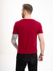 Футболка ISSA Plus модель GN4-126_burgundy Фото