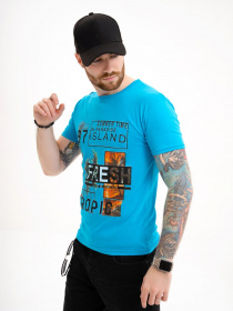 Футболка ISSA Plus модель GN4-126_lightblue Фото