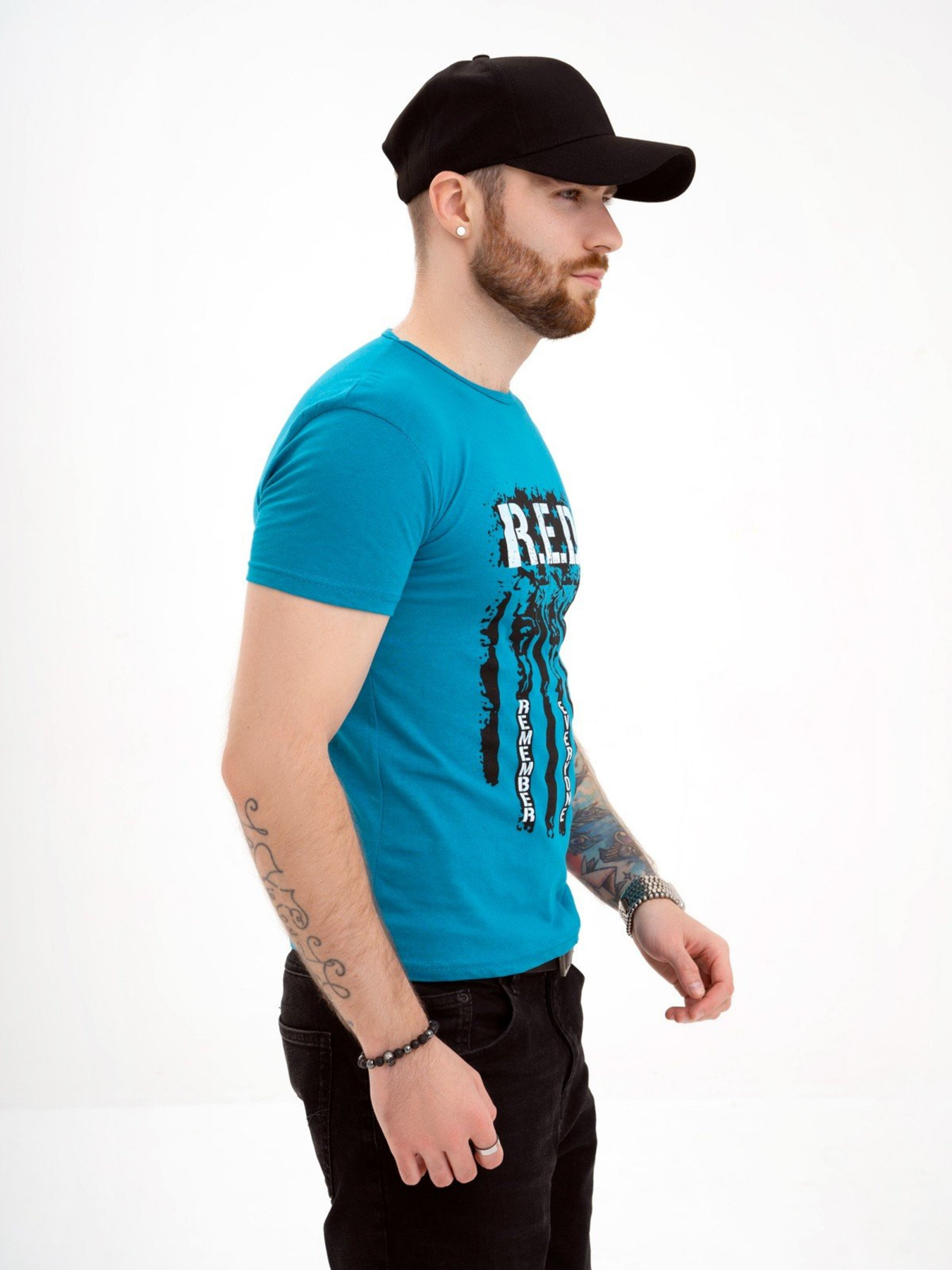 Футболка ISSA Plus модель GN4-127_turquoise Футболка ISSA Plus модель GN4-127_turquoise Фото