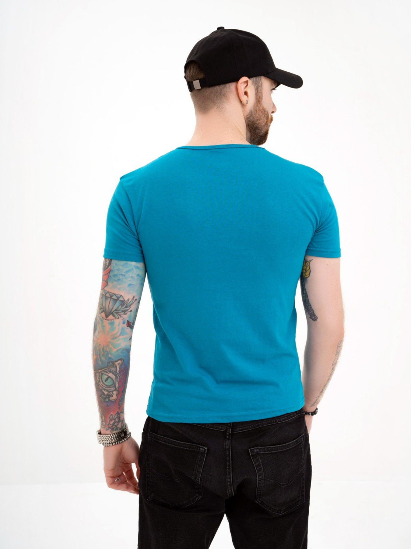 Футболка ISSA Plus модель GN4-127_turquoise Футболка ISSA Plus модель GN4-127_turquoise Фото