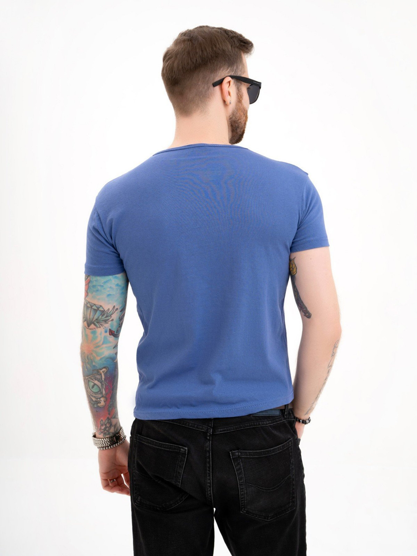 Футболка ISSA Plus модель GN4-127_blue Фото