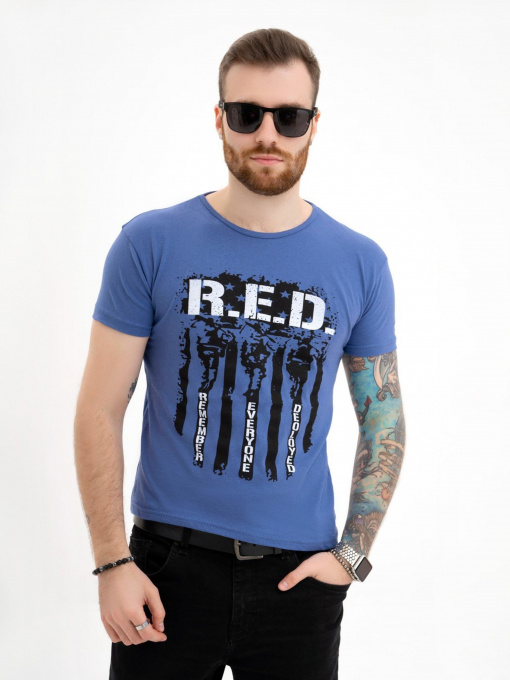 Футболка ISSA Plus модель GN4-127_blue Фото