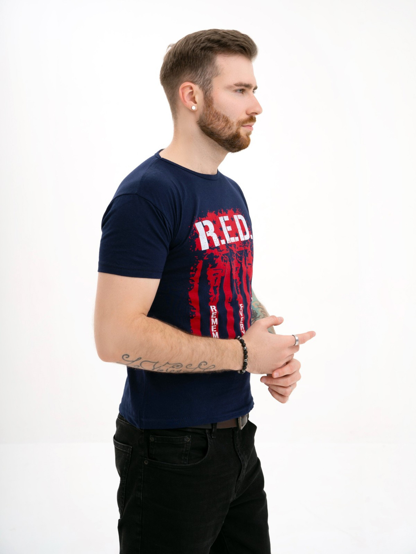 Футболка ISSA Plus модель GN4-127_darkblue Фото