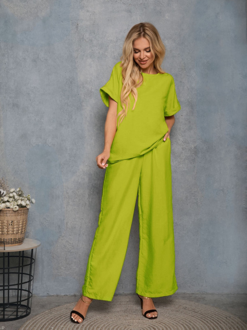 Повседневный костюм ISSA Plus модель 12766_lightgreen Фото