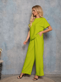 Повсякденний костюм ISSA Plus модель 12766_lightgreen Повсякденний костюм ISSA Plus модель 12766_lightgreen Фото