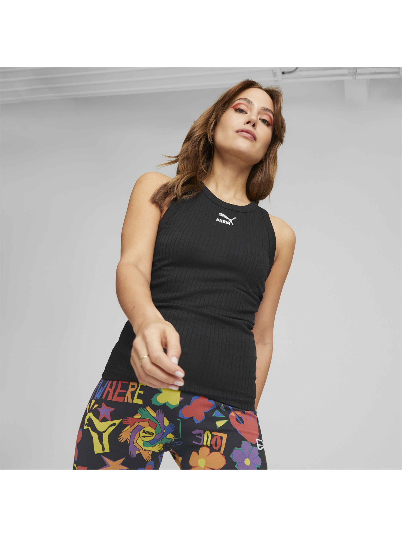 Майка спортивная PUMA Classics Ribbed Tank модель 538078 Фото