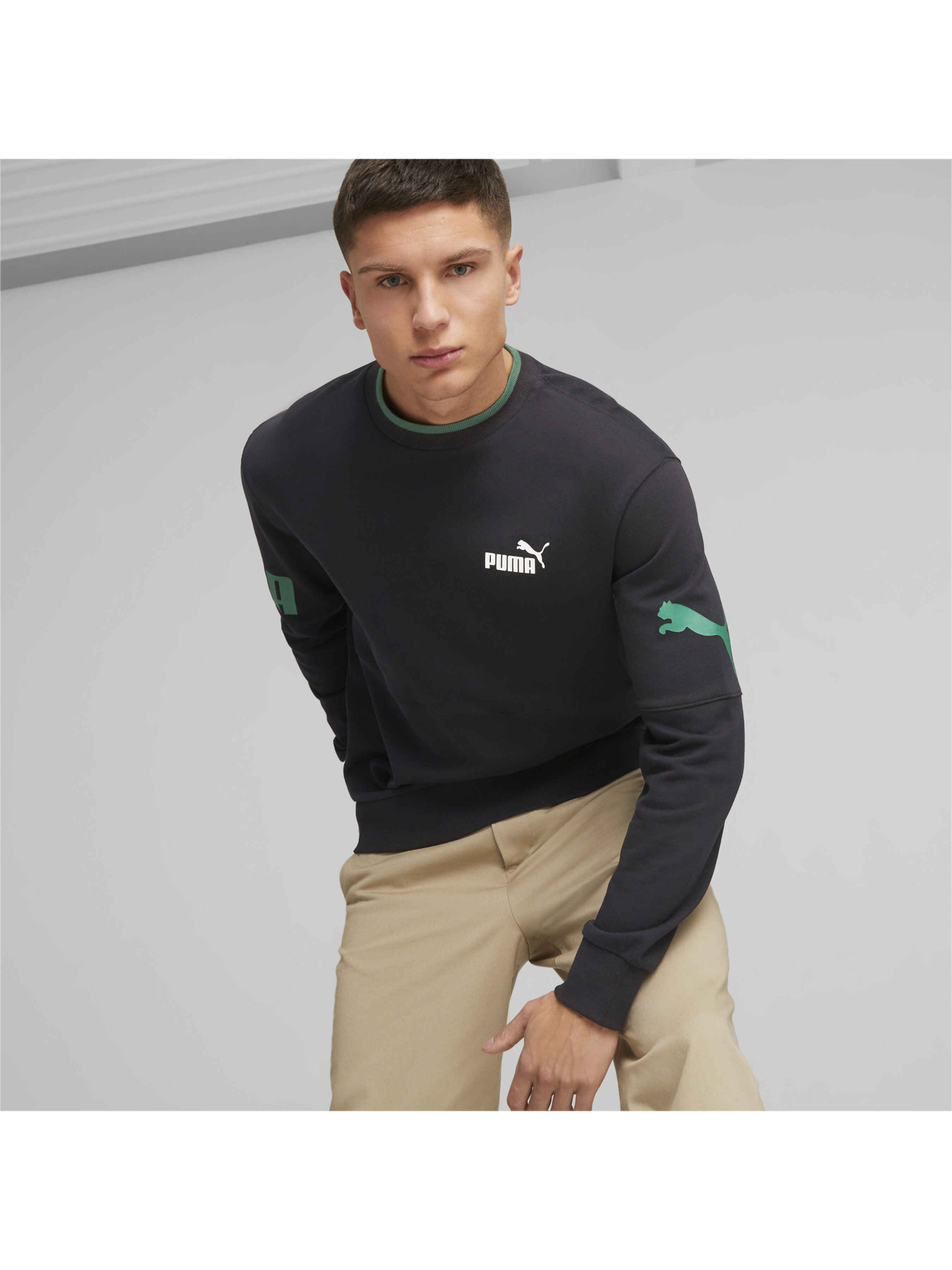 Світшот PUMA Power Colorblock Crew модель 673323 Фото