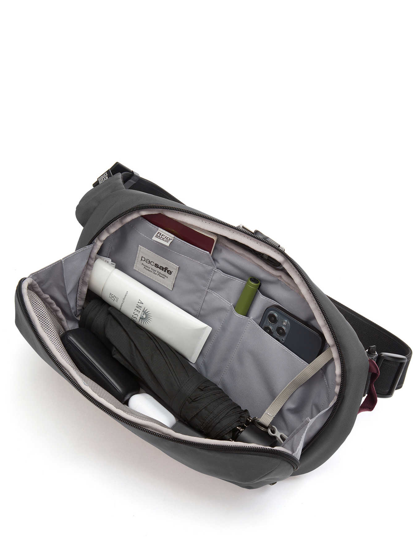 Поясна сумка Pacsafe Metrosafe X Anti-Theft Urban Sling модель 30615144 Поясна сумка Pacsafe Metrosafe X Anti-Theft Urban Sling модель 30615144 Фото