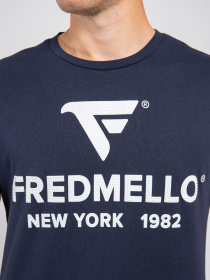 Футболка Fred Mello модель FM22W01TG_BLUE Футболка Fred Mello модель FM22W01TG_BLUE Фото