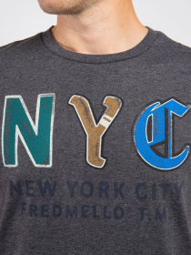 Футболка Fred Mello модель FM22W16TG_MELANGE Фото