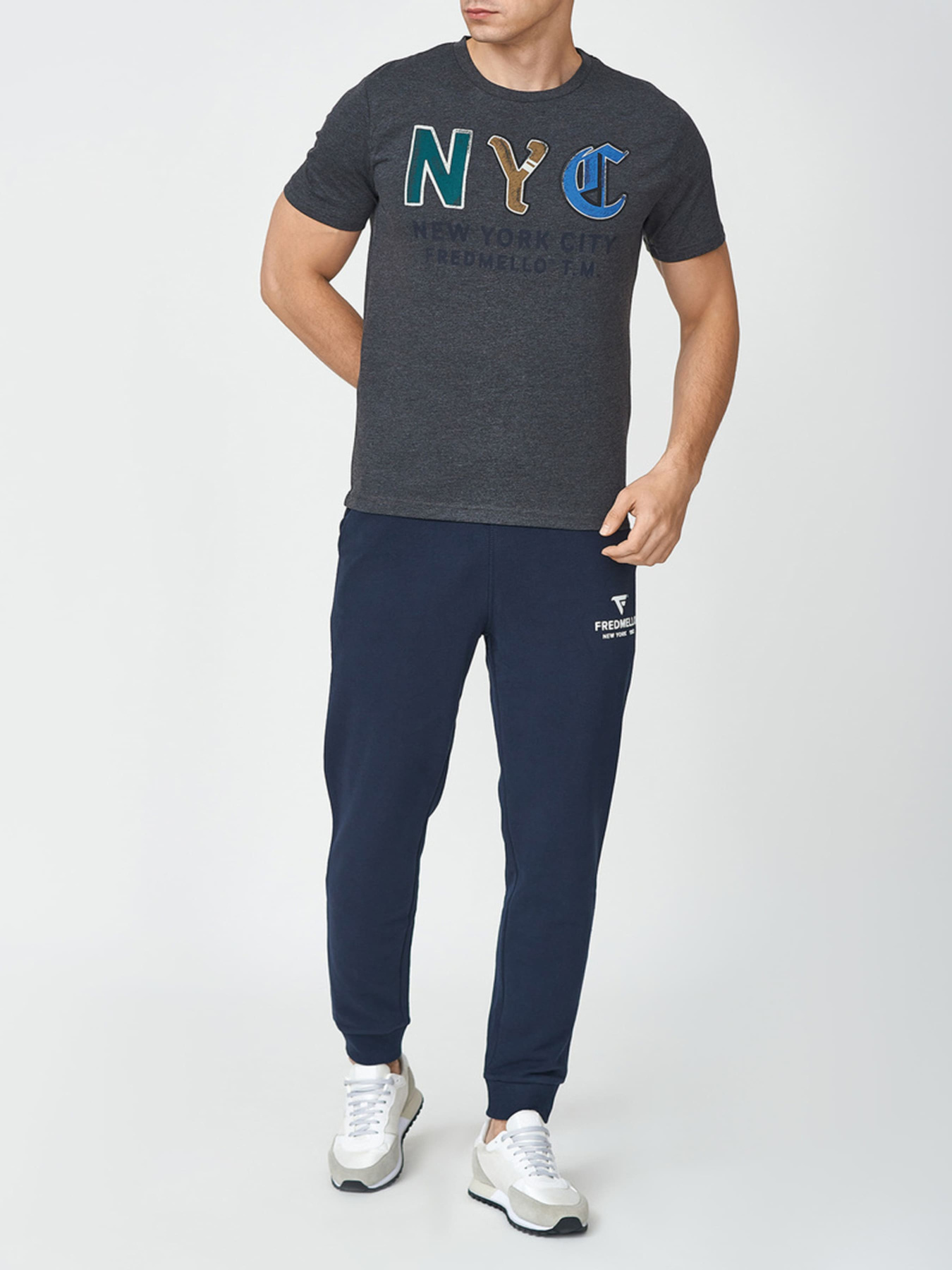 Спортивні штани Fred Mello модель FM22W03PF_BLUE Фото