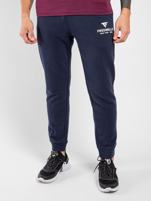 Штаны спортивные Fred Mello модель FM22W05PF_BLUE Фото