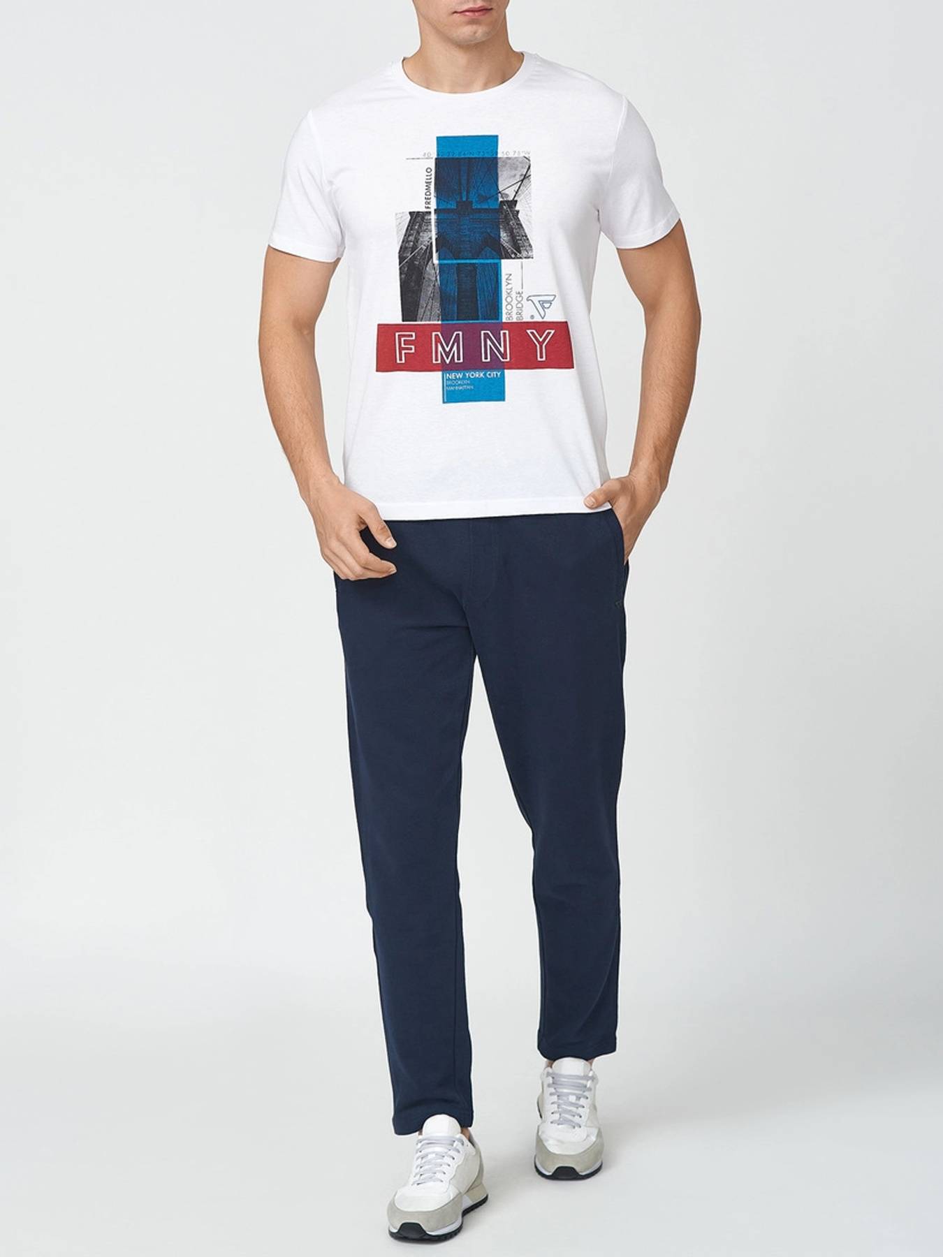 Штаны спортивные Fred Mello модель FM22W05PF_BLUE Фото