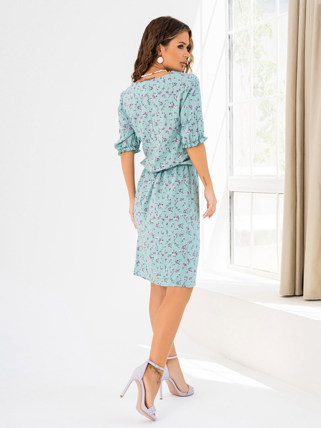 Сукня міні ISSA Plus модель 14024_mint Фото