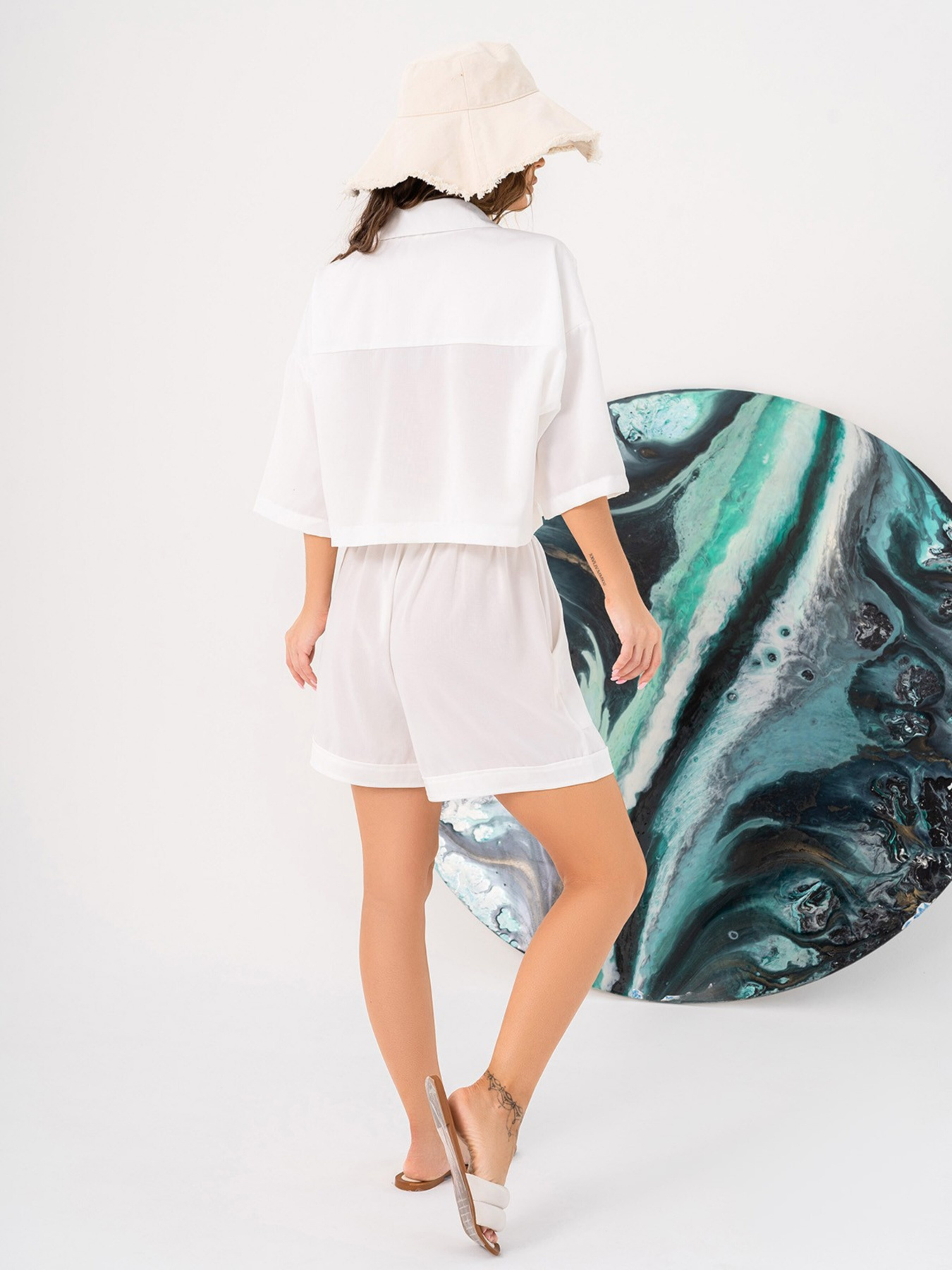 Повседневный костюм ISSA Plus модель 14039_white Фото