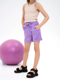 Повседневные шорты ISSA Plus модель CD1-37_lilac Повседневные шорты ISSA Plus модель CD1-37_lilac Фото