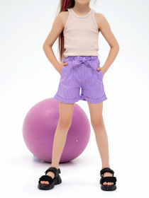 Повседневные шорты ISSA Plus модель CD1-37_lilac Фото
