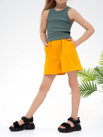 Повседневные шорты ISSA Plus модель CD1-39_mustard Фото