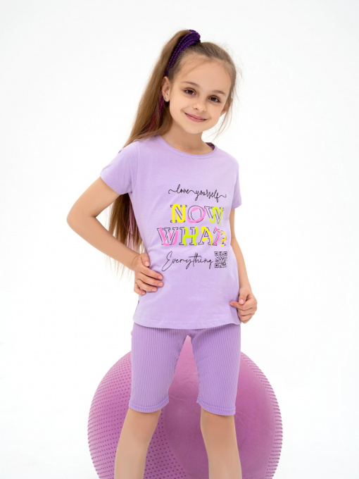 Футболка ISSA Plus модель CD1-42_lilac Фото