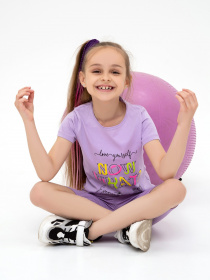 Футболка ISSA Plus модель CD1-42_lilac Футболка ISSA Plus модель CD1-42_lilac Фото