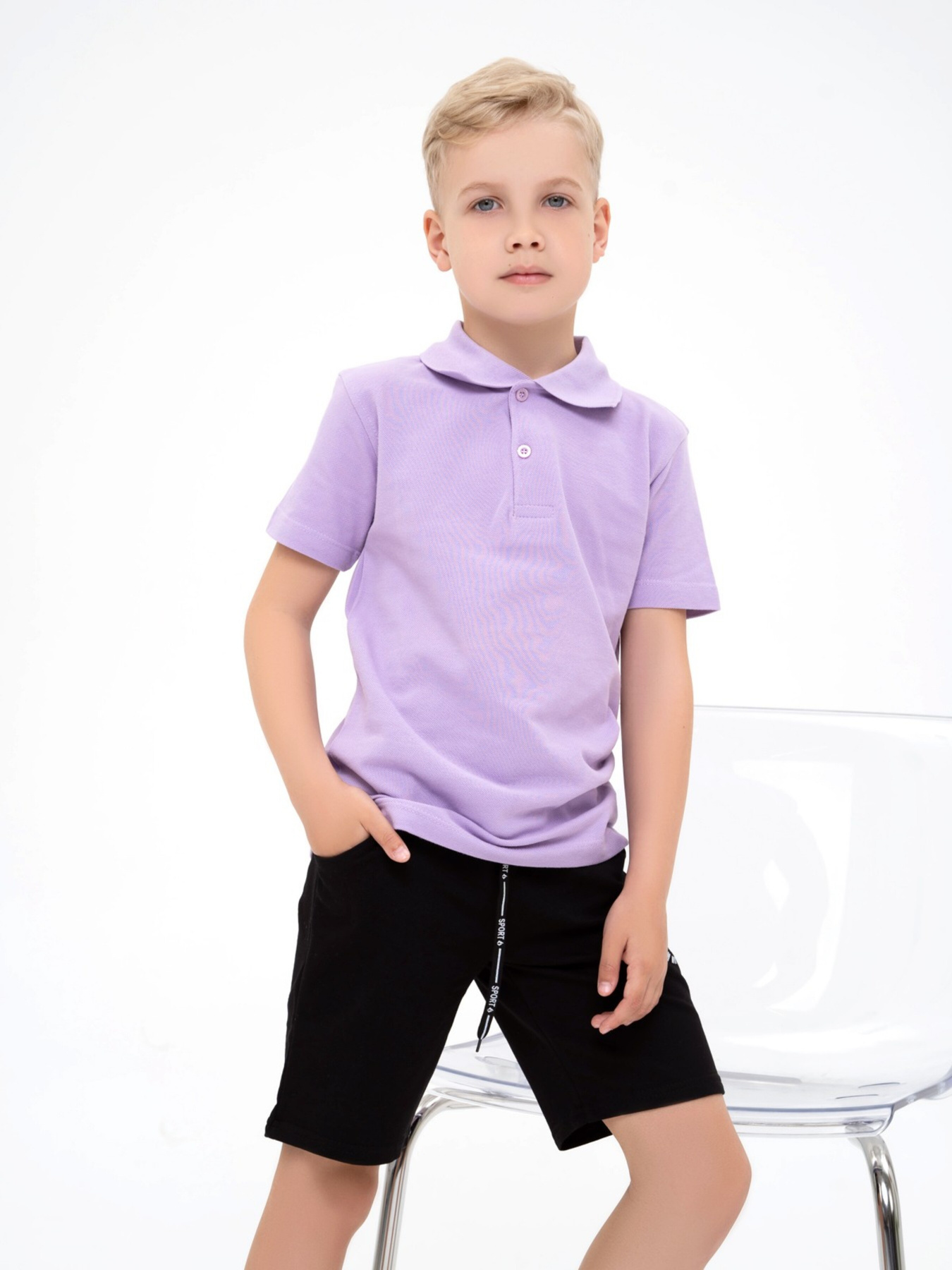 Поло ISSA Plus модель GCD1-01_lilac Фото